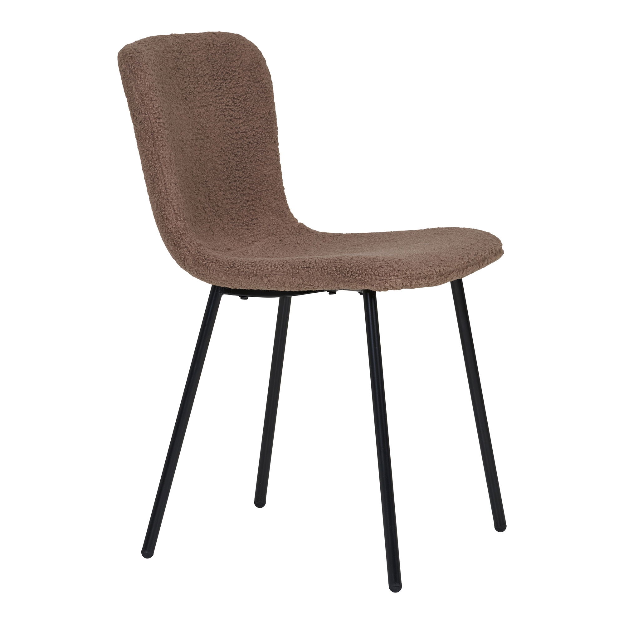 Halden Esszimmerstuhl 2er Set – Stuhl mit Kunstfell, 52,5 × 44,5 × 76,5 cm - Set aus 2 Stühlen